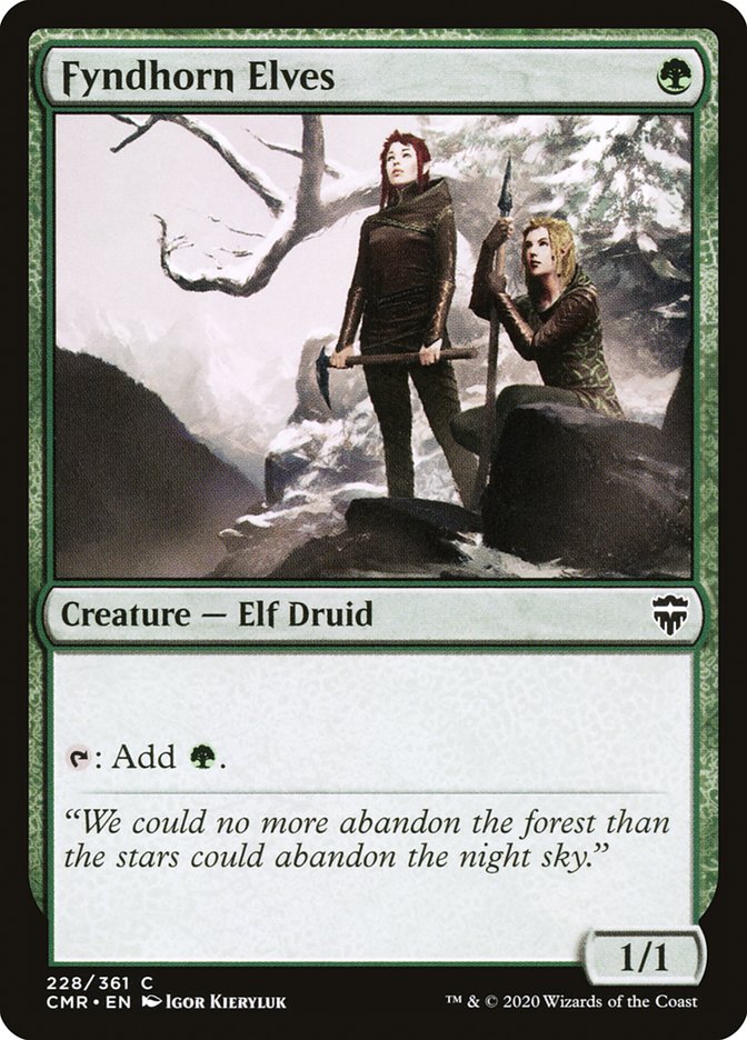 Fyndhorn Elves [Commander Legends] | Webway Games