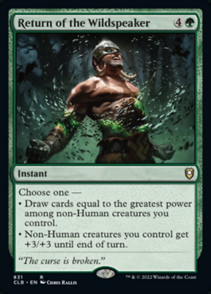 Return of the Wildspeaker [Commander Legends: Battle for Baldur's Gate] | Webway Games
