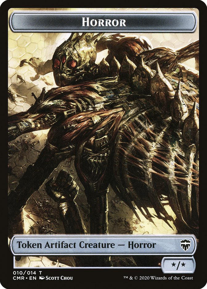 Horror // Zombie Token [Commander Legends Tokens] | Webway Games