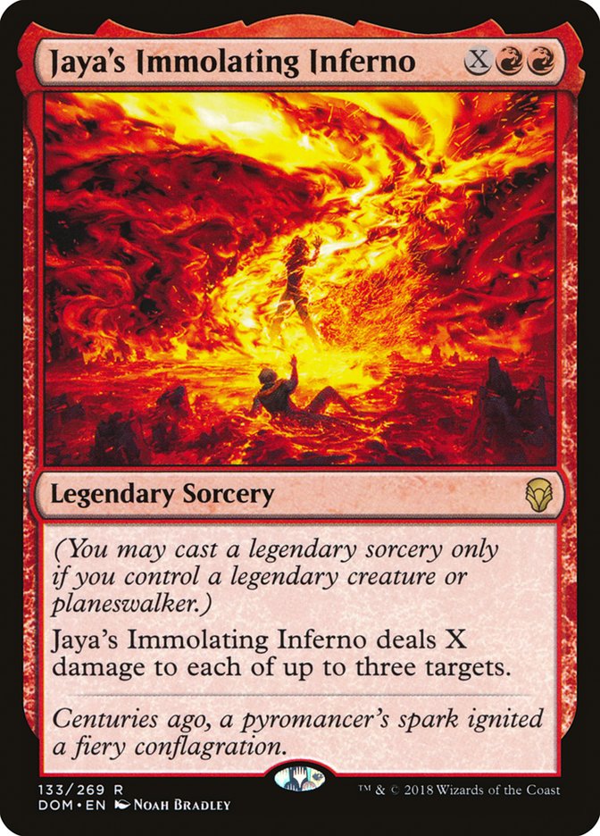 Jaya's Immolating Inferno [Dominaria] | Webway Games
