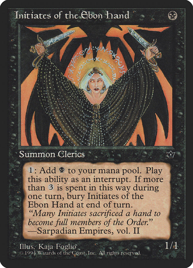Initiates of the Ebon Hand (Kaja Foglio) [Fallen Empires] | Webway Games
