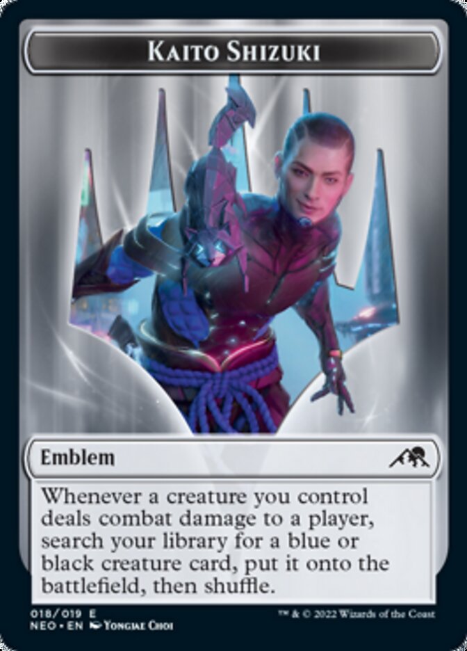 Kaito Shizuki Emblem [Kamigawa: Neon Dynasty Tokens] | Webway Games