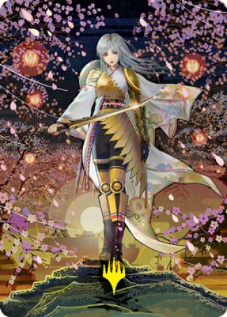 The Wandering Emperor 2 Art Card (Gold-Stamped Signature) [Kamigawa: Neon Dynasty Art Series] | Webway Games