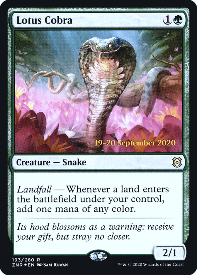 Lotus Cobra  [Zendikar Rising Prerelease Promos] | Webway Games