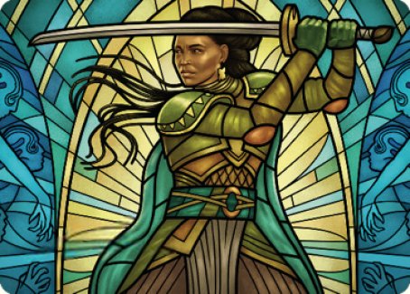 Shanna, Purifying Blade Art Card 2 [Dominaria United Art Series] | Webway Games