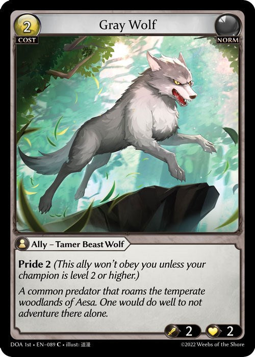 Gray Wolf (089) [Dawn of Ashes: 1st Edition] | Webway Games