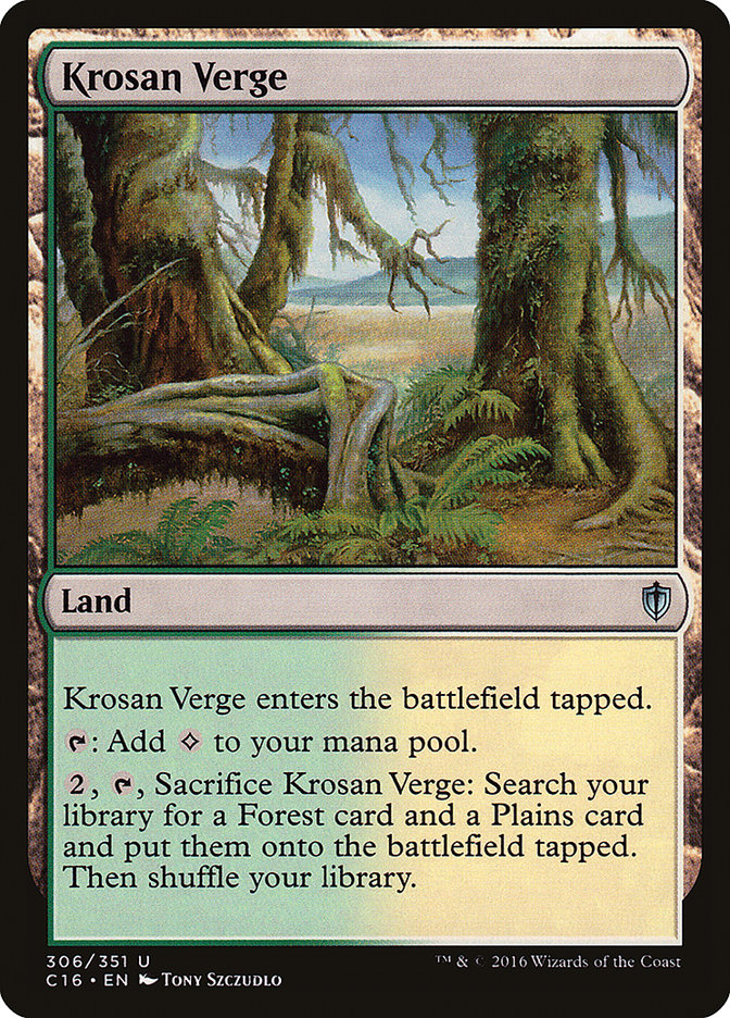 Krosan Verge [Commander 2016] | Webway Games
