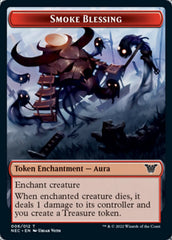 Smoke Blessing // Goblin Double-sided Token [Kamigawa: Neon Dynasty Commander Tokens] | Webway Games
