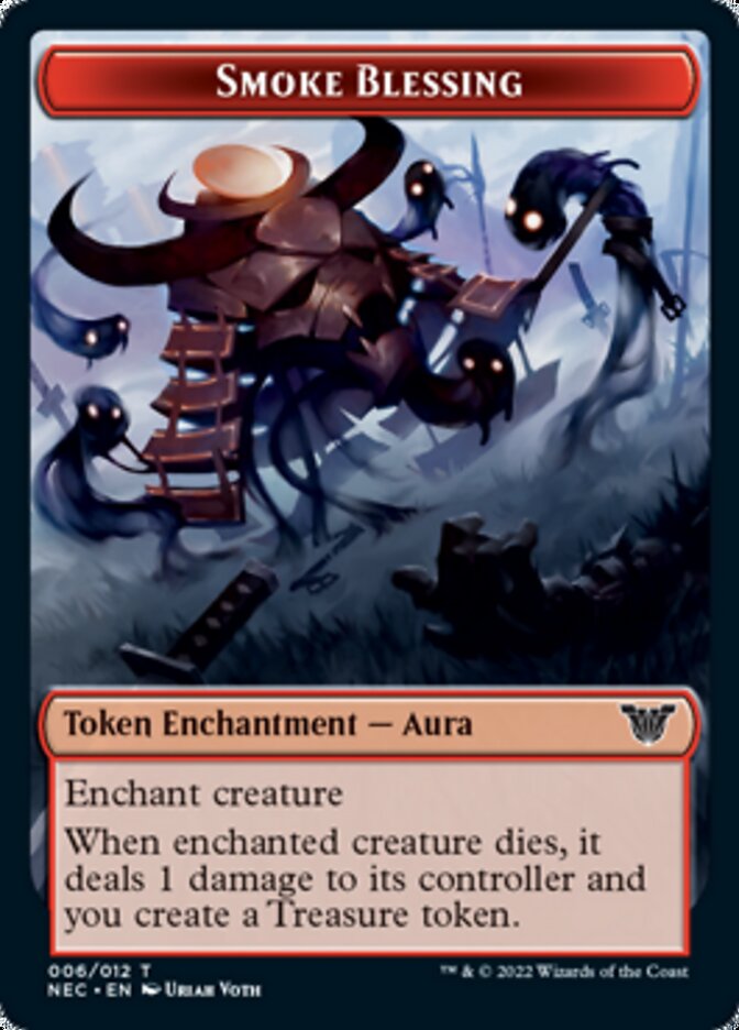 Smoke Blessing // Spirit (009) Double-sided Token [Kamigawa: Neon Dynasty Commander Tokens] | Webway Games