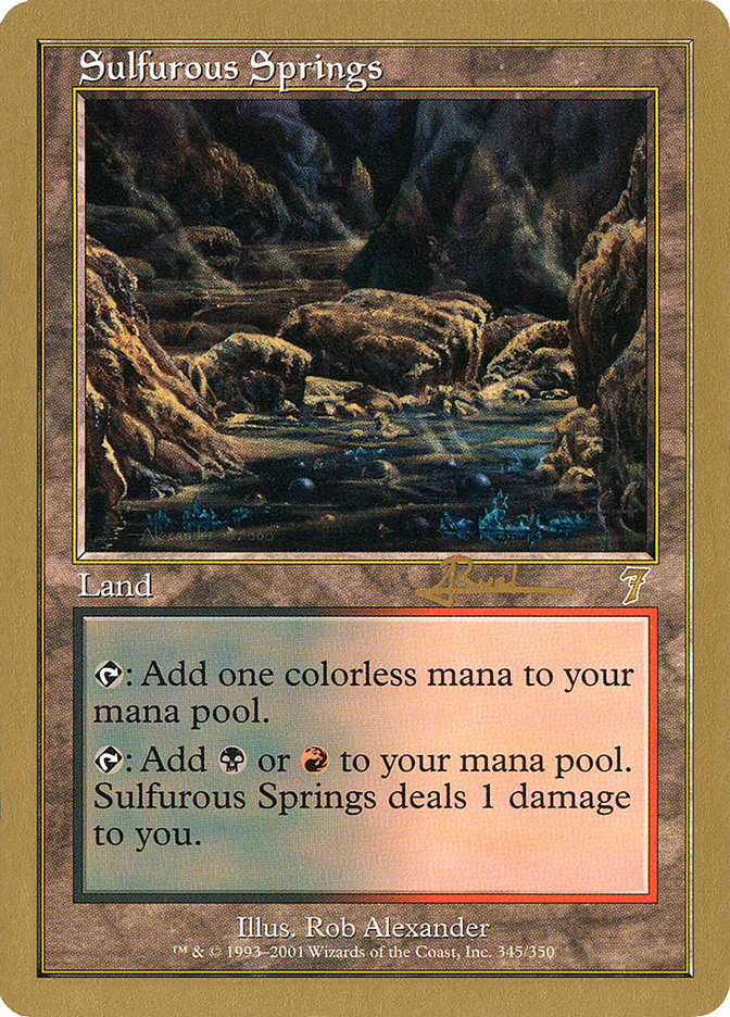 Sulfurous Springs (Antoine Ruel) [World Championship Decks 2001] | Webway Games