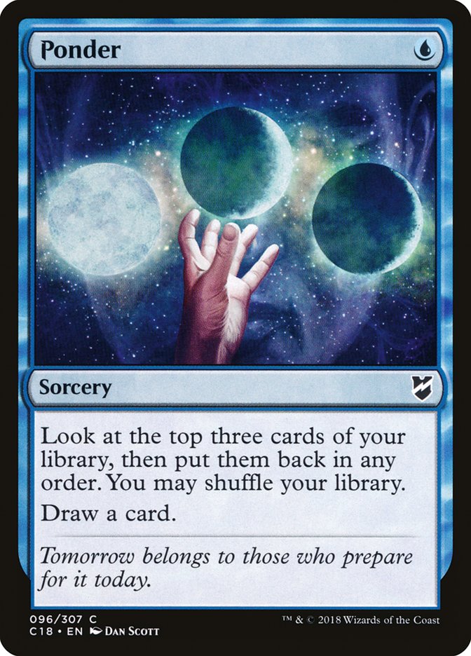 Ponder [Commander 2018] | Webway Games