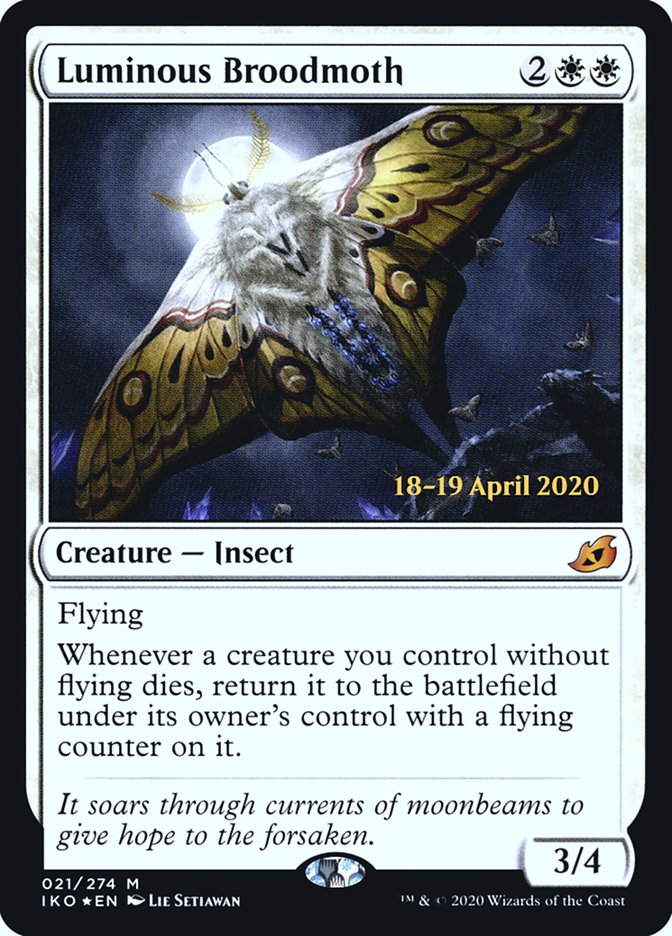 Luminous Broodmoth  [Ikoria: Lair of Behemoths Prerelease Promos] | Webway Games