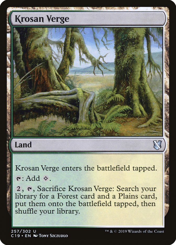 Krosan Verge [Commander 2019] | Webway Games