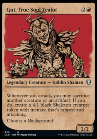 Gut, True Soul Zealot (Showcase) [Commander Legends: Battle for Baldur's Gate] | Webway Games