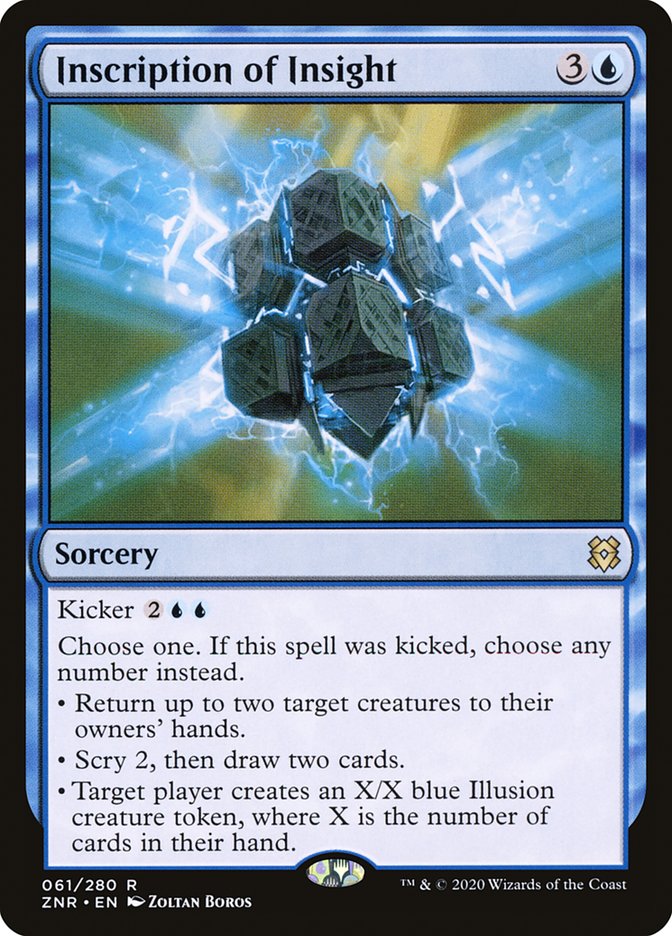 Inscription of Insight [Zendikar Rising] | Webway Games
