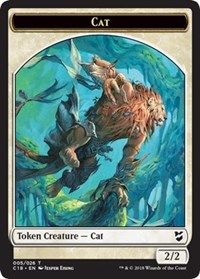 Cat // Soldier Double-sided Token [Commander 2018 Tokens] | Webway Games