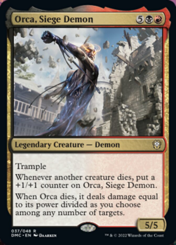 Orca, Siege Demon [Dominaria United Commander] | Webway Games