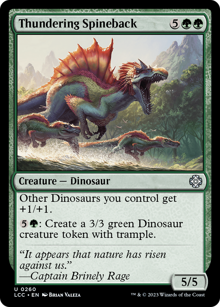 Thundering Spineback [The Lost Caverns of Ixalan Commander] | Webway Games