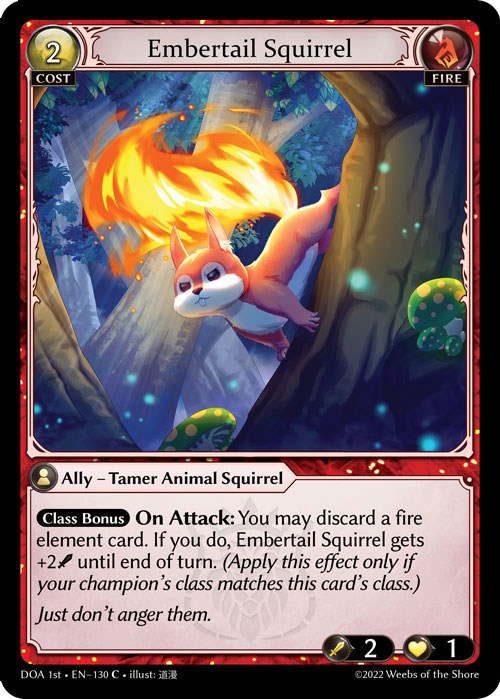 Embertail Squirrel (130) [Dawn of Ashes: 1st Edition] | Webway Games