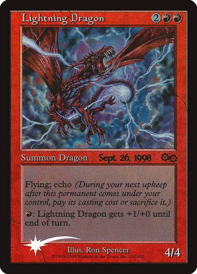 Lightning Dragon [Urza's Saga Promos] | Webway Games