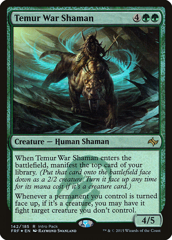 Temur War Shaman (Intro Pack) [Fate Reforged Promos] | Webway Games