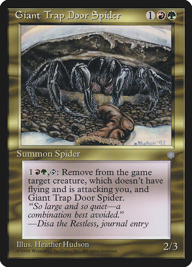 Giant Trap Door Spider [Ice Age] | Webway Games