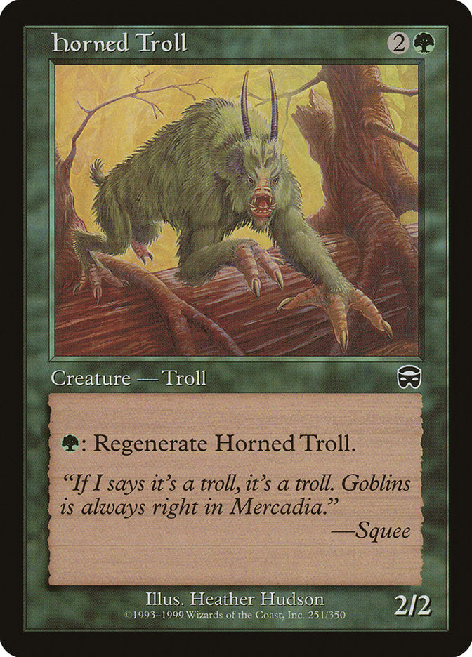 Horned Troll [Mercadian Masques] | Webway Games