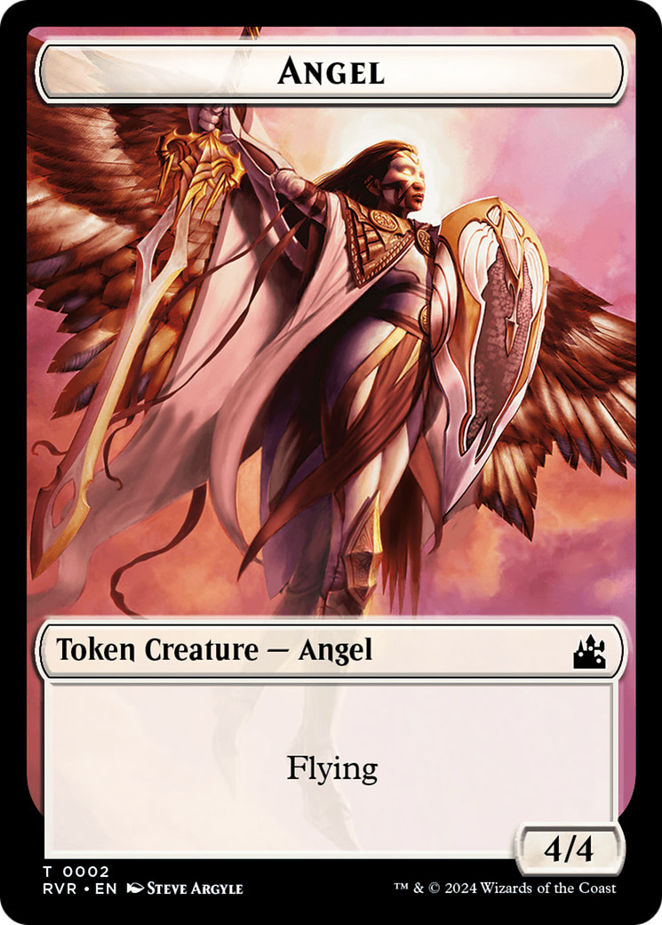 Angel Token (0002) [Ravnica Remastered Tokens] | Webway Games