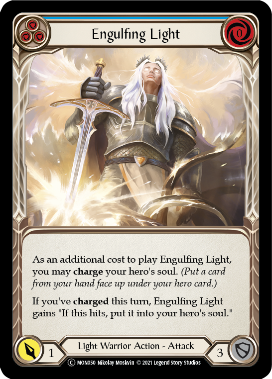 Engulfing Light (Blue) [U-MON050] Unlimited Normal | Webway Games