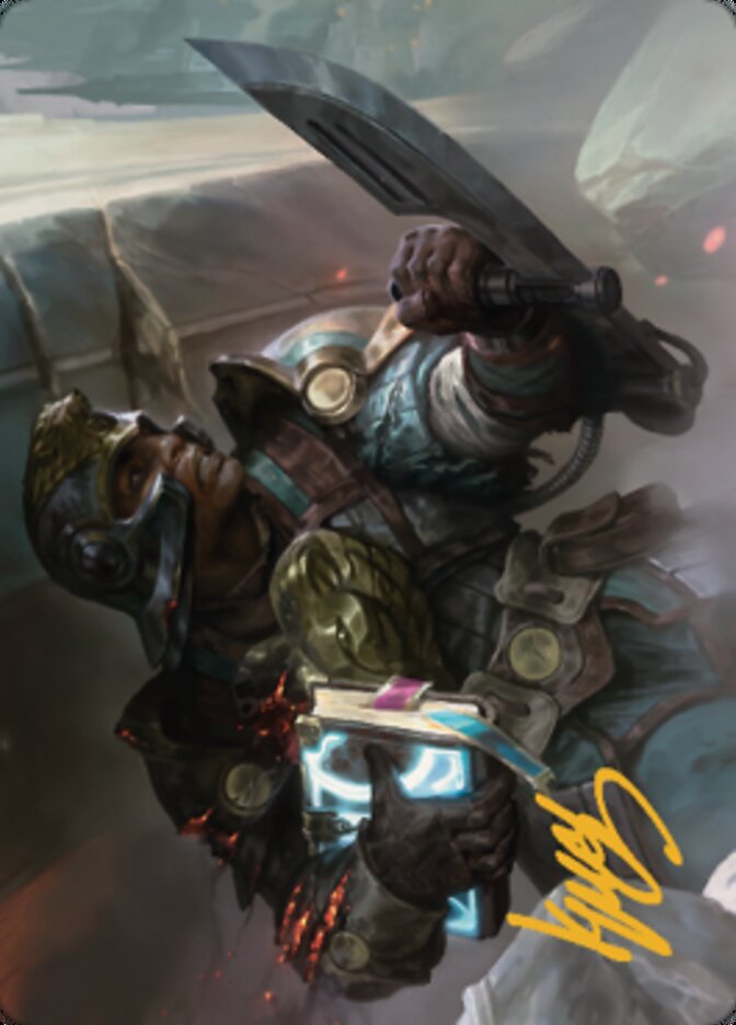 Retrieval Agent Art Card (Gold-Stamped Signature) [The Brothers' War Art Series] | Webway Games