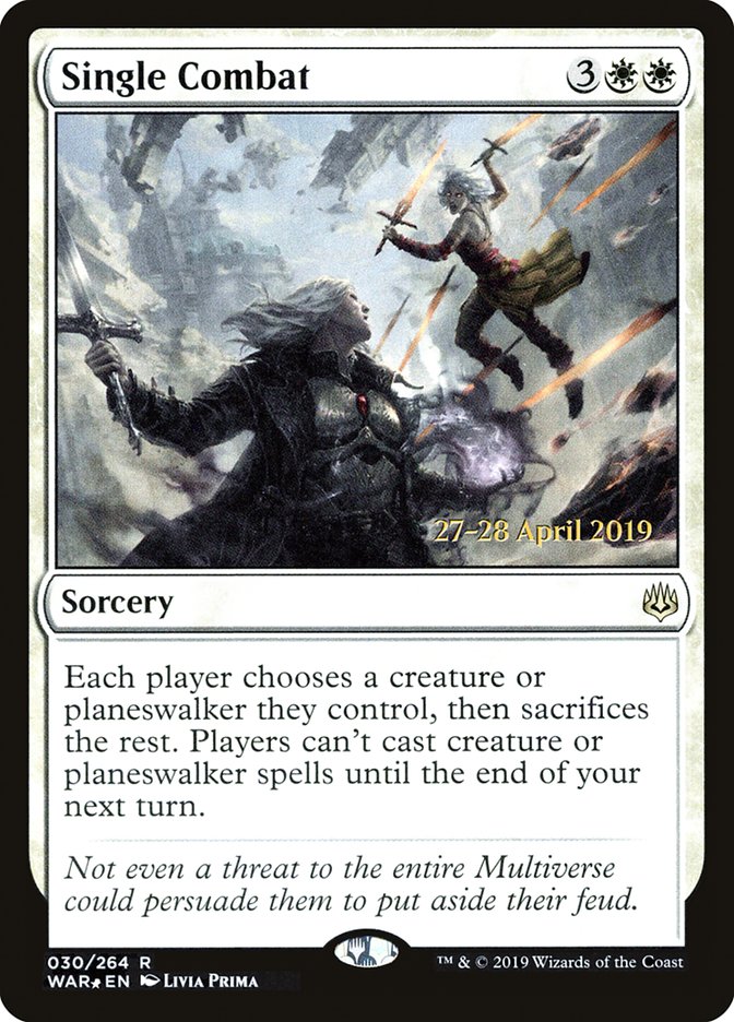 Single Combat  [War of the Spark Prerelease Promos] | Webway Games