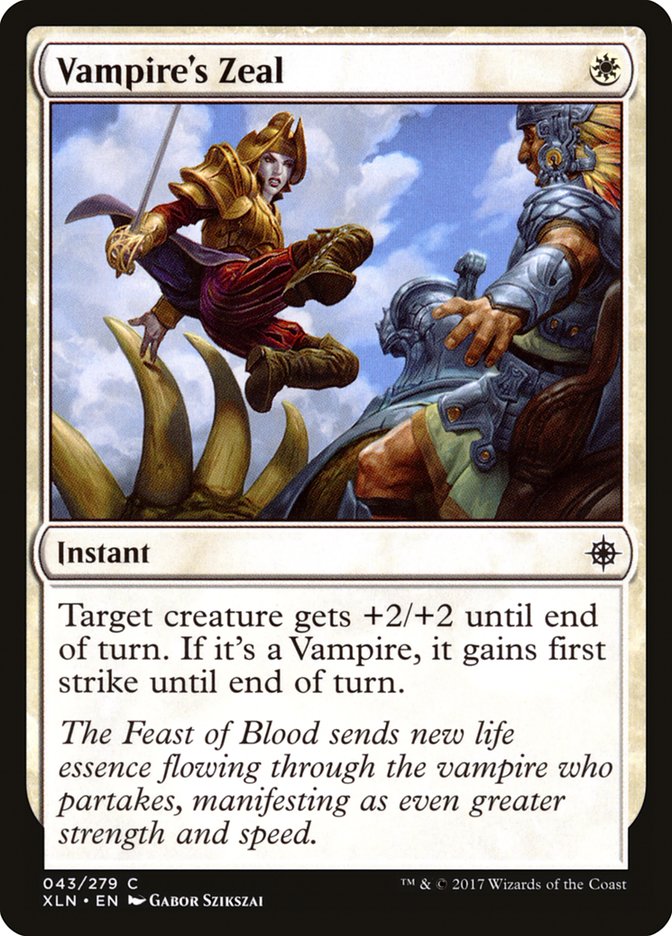 Vampire's Zeal [Ixalan] | Webway Games