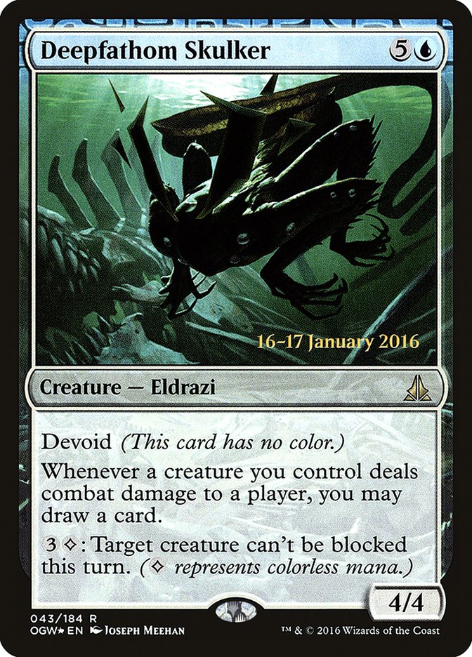 Deepfathom Skulker (Prerelease) [Oath of the Gatewatch Prerelease Promos] | Webway Games