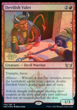 Devilish Valet [Streets of New Capenna Prerelease Promos] | Webway Games