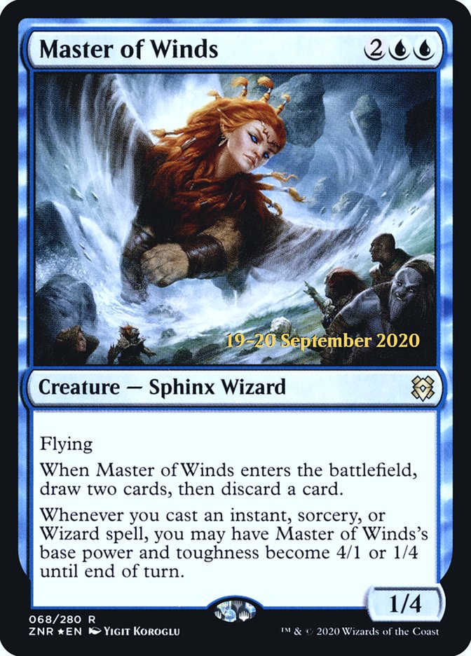 Master of Winds  [Zendikar Rising Prerelease Promos] | Webway Games