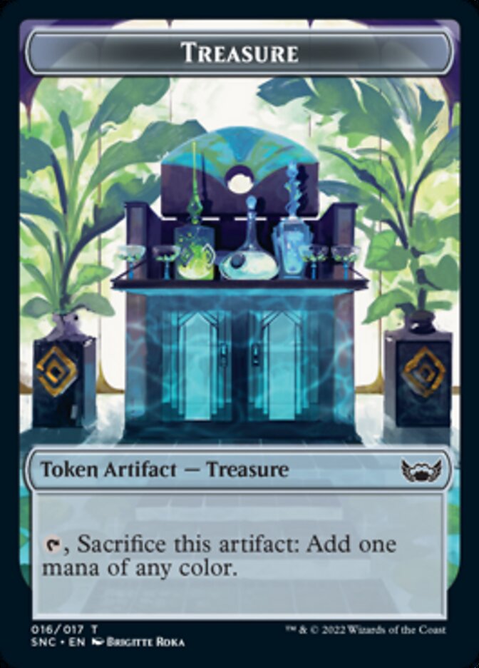 Treasure (016) // Citizen Double-sided Token [Streets of New Capenna Tokens] | Webway Games