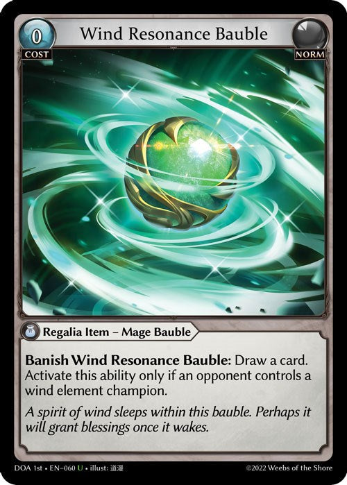 Wind Resonance Bauble (060) [Dawn of Ashes: 1st Edition] | Webway Games