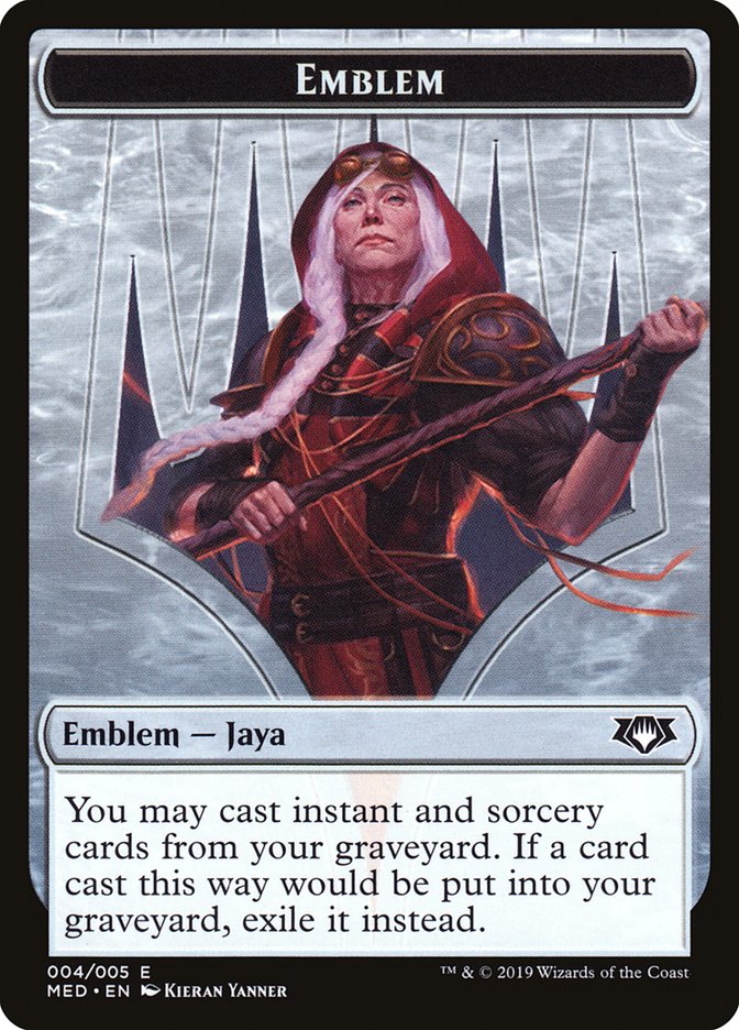 Emblem -  Jaya Ballard [Mythic Edition Tokens] | Webway Games