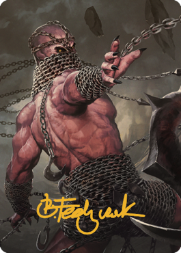 Chain Devil Art Card (Gold-Stamped Signature) [Commander Legends: Battle for Baldur's Gate Art Series] | Webway Games