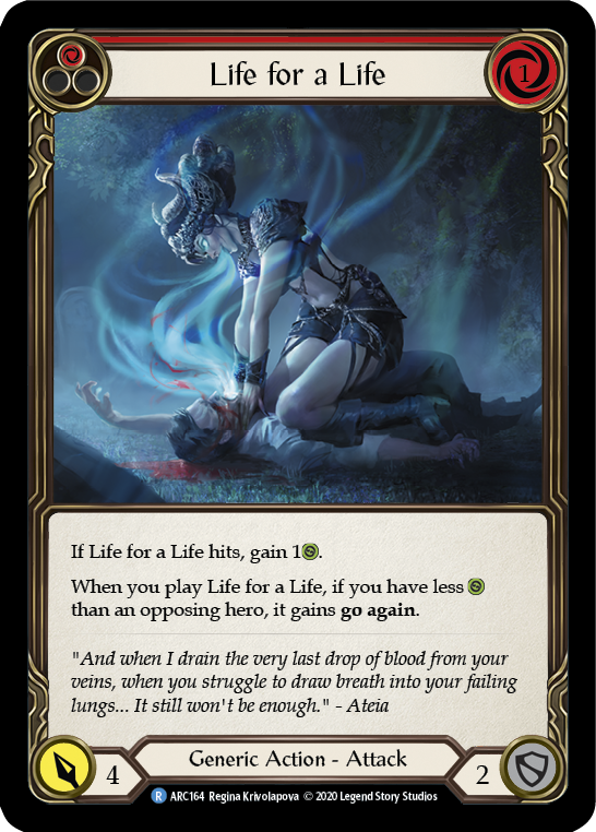 Life for a Life (Red) [ARC164] Unlimited Normal | Webway Games