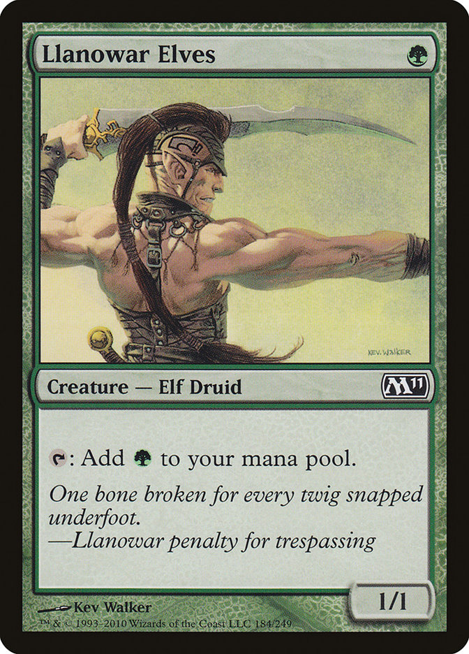 Llanowar Elves [Magic 2011] | Webway Games