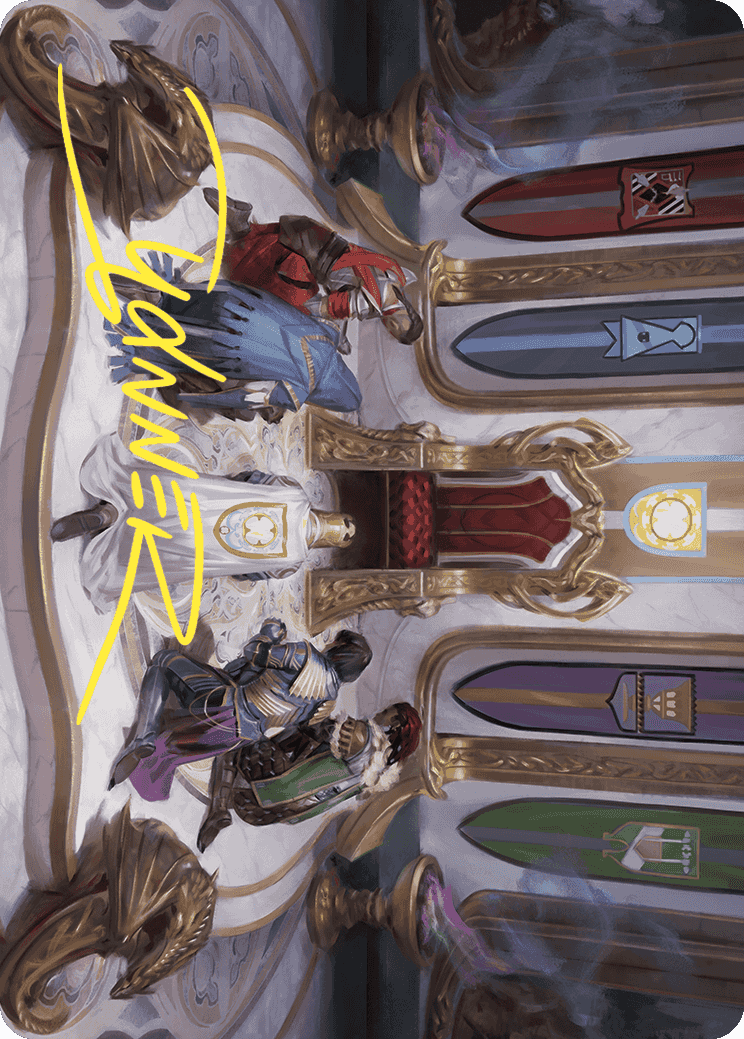 Throne of Eldraine Art Card (Gold-Stamped Signature) [Wilds of Eldraine Art Series] | Webway Games