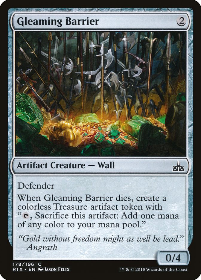 Gleaming Barrier [Rivals of Ixalan] | Webway Games
