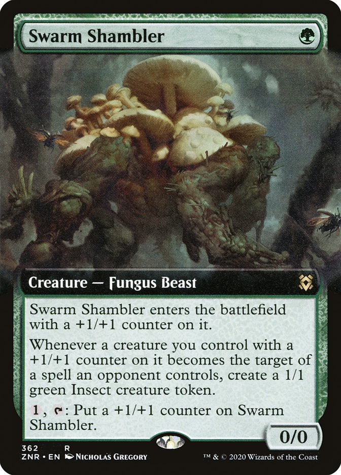 Swarm Shambler (Extended Art) [Zendikar Rising] | Webway Games