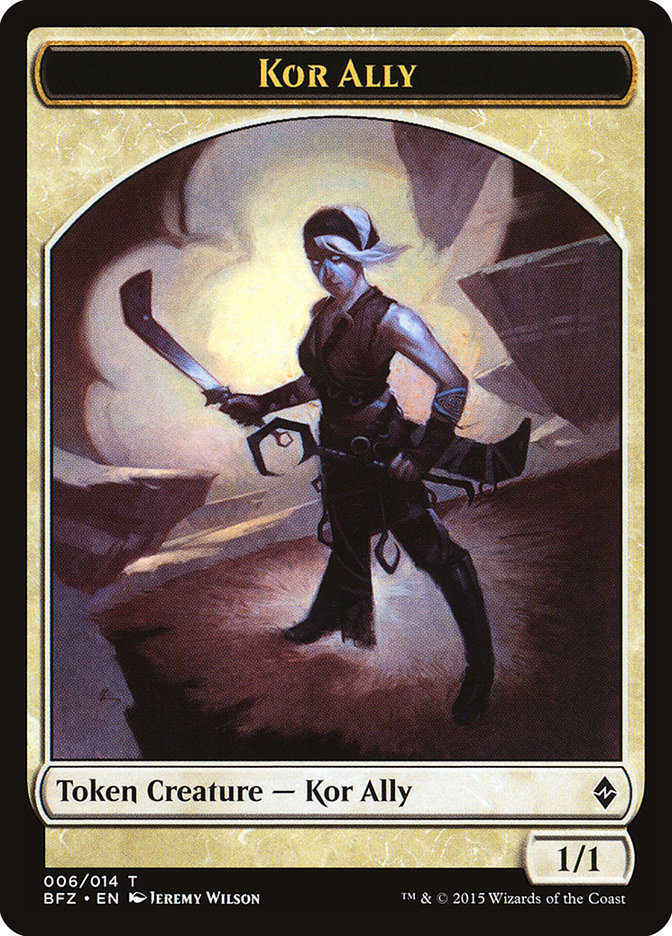 Kor Ally [Battle for Zendikar Tokens] | Webway Games