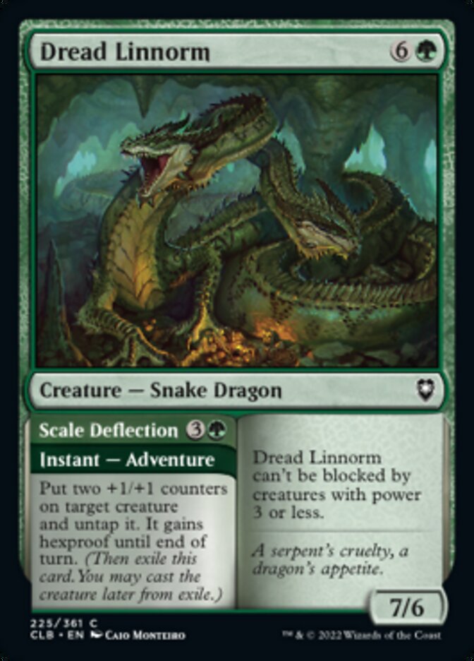 Dread Linnorm // Scale Deflection [Commander Legends: Battle for Baldur's Gate] | Webway Games