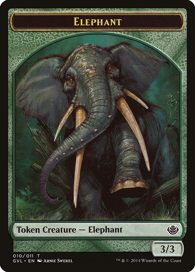 Elephant Token (Garruk vs. Liliana) [Duel Decks Anthology Tokens] | Webway Games