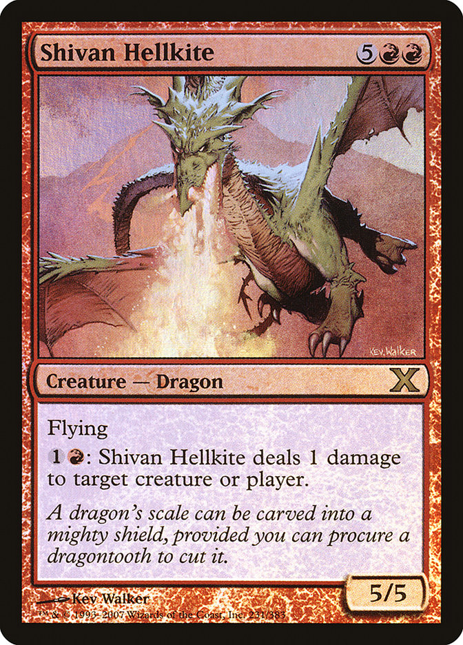 Shivan Hellkite (Premium Foil) [Tenth Edition] | Webway Games