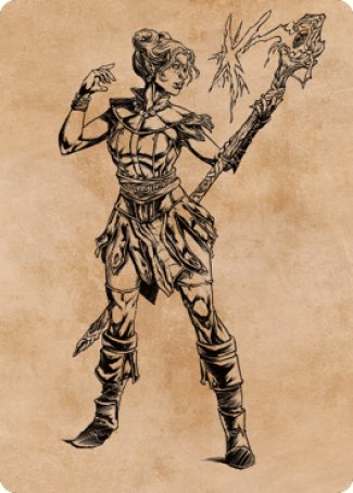 Neera, Wild Mage Art Card [Commander Legends: Battle for Baldur's Gate Art Series] | Webway Games
