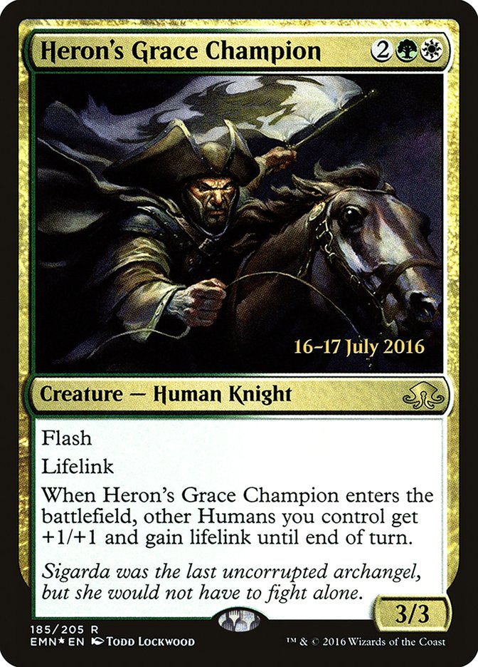 Heron's Grace Champion  (Prerelease) [Eldritch Moon Prerelease Promos] | Webway Games